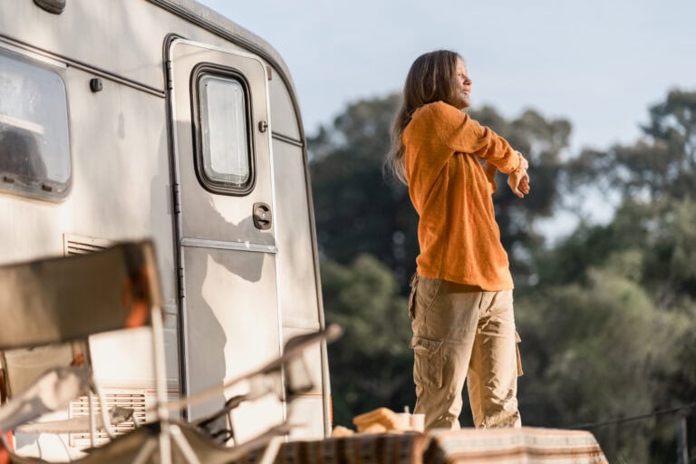 RV park morning routine